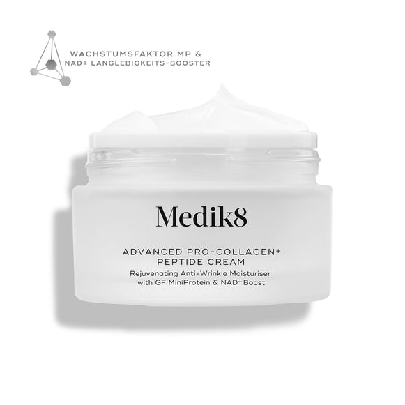 Pot van Medik8 Advanced Pro-Collagen+ Peptide Cream op een witte achtergrond-1
